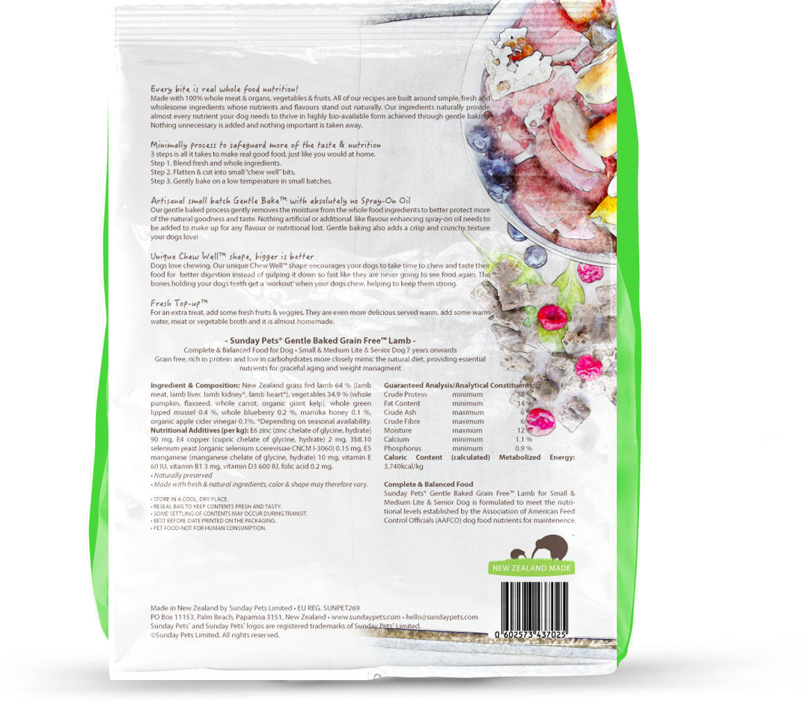 Sunday-Pets-Gentle-Bake-Grain-Free-Lamb-SM-Senior-Bag-Back-Bright-20